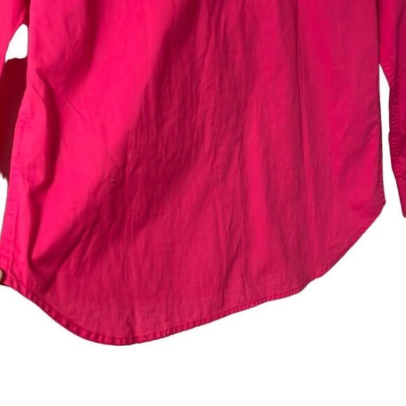 GAP pink boyfriend fit 100% cotton collar button front shirt S - Picture 7 of 12